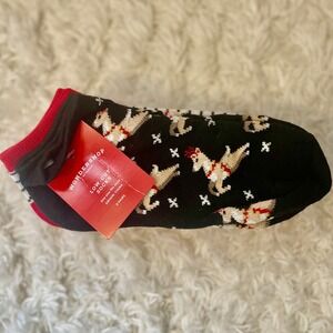 WonderShop Womens 6 Pairs Low Cut Socks Christmas Santa Reindeer Stripes Plaid